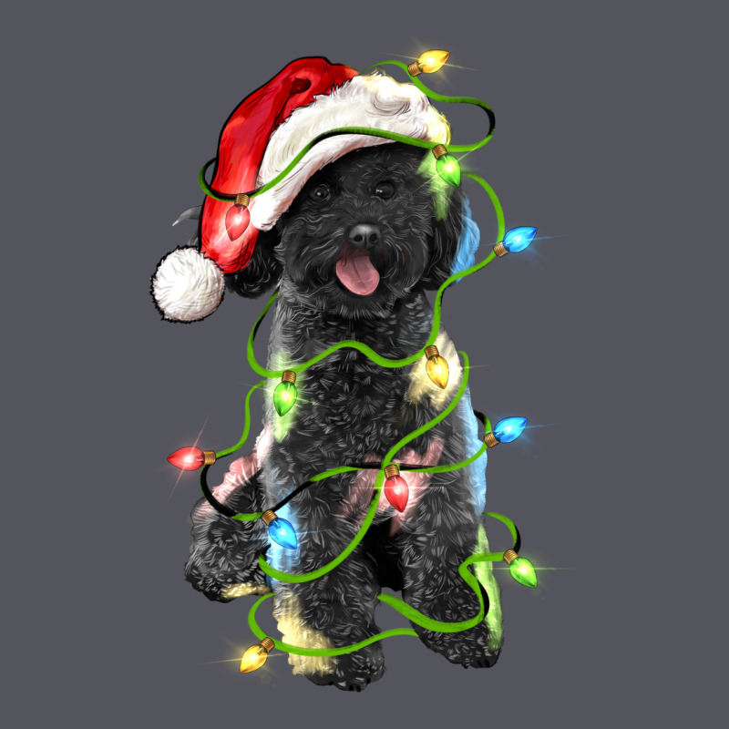 Christmas Black Poodles Dog Vintage Hoodie by LillyAllenDesigns | Teevron