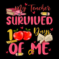 My Teacher Survived 100 Days Of Me Premium Tee | Teevron