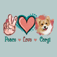 Peace Love Corgi Heavy Core Tee | Teevron
