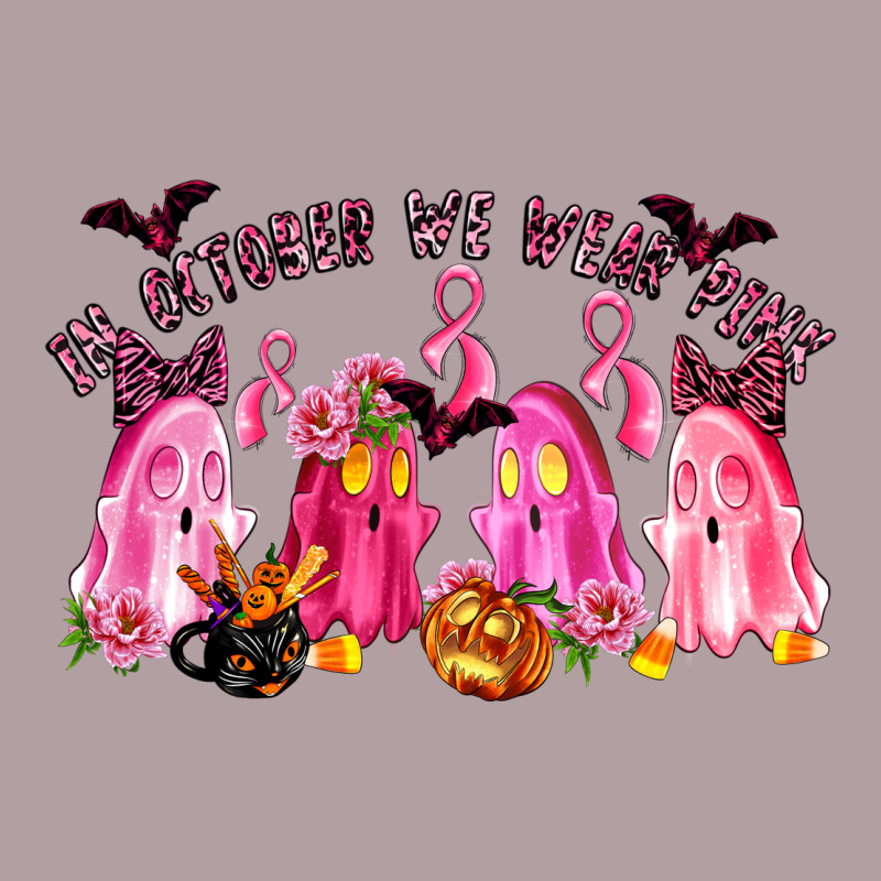 In October We Wear Pink Vintage Hoodie by LillyAllenDesigns | Teevron