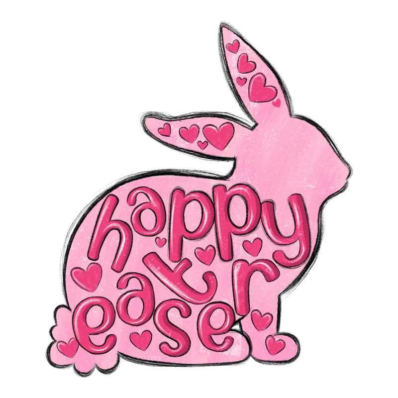 Happy Easter Rabbit Ladies Tee by MaliasSmallBusiness | Teevron