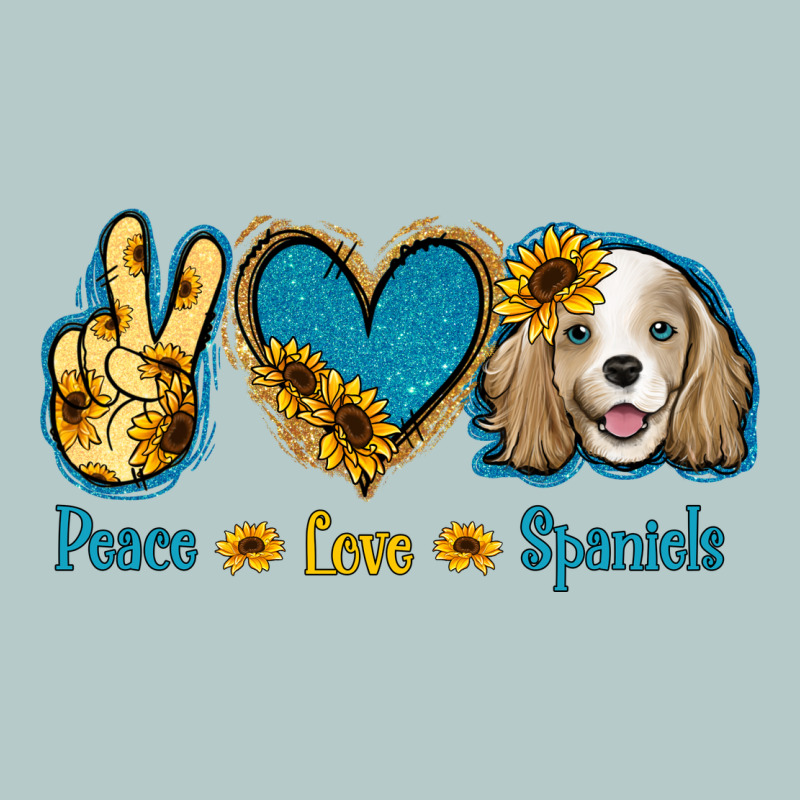 Peace Love Cocker Spaniel Heavy Core Tee by Jasminsmagicworld | Teevron