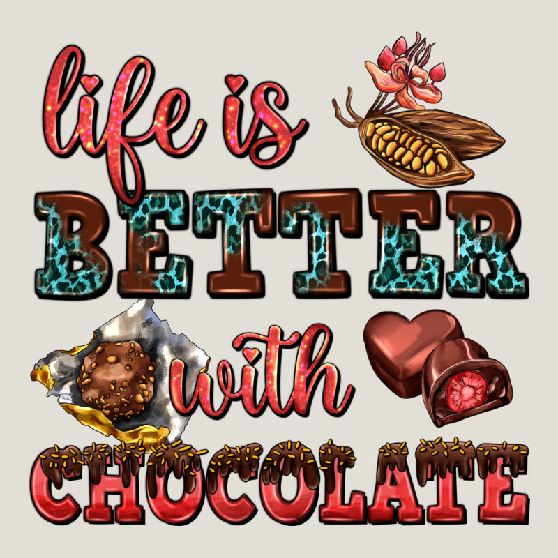 Life Is Better With Chocolate Heavy Core Tee by AdoDesignShop | Teevron