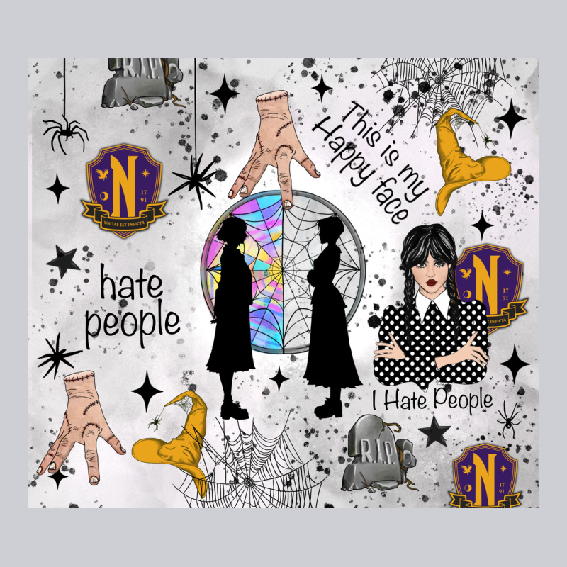 Gothic Girl And Colorful Girl Heavyweight Sweatshirt by TumblerDesignByShophia | Teevron
