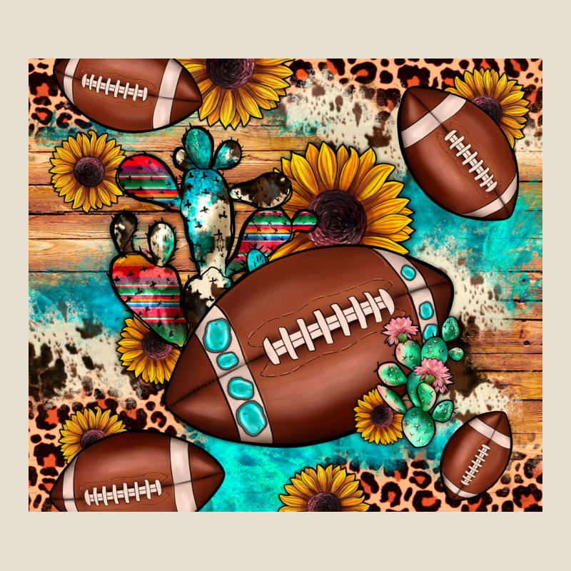 Football Cactus Sunflower Urban Heavy Tee by JahusDesignShop | Teevron