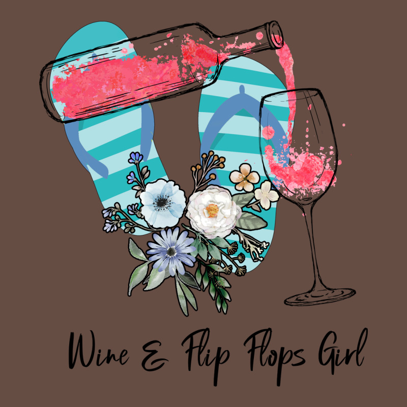 Wine Flip Flops Girl Long Sleeve Tee by Bettercallsaul | Teevron