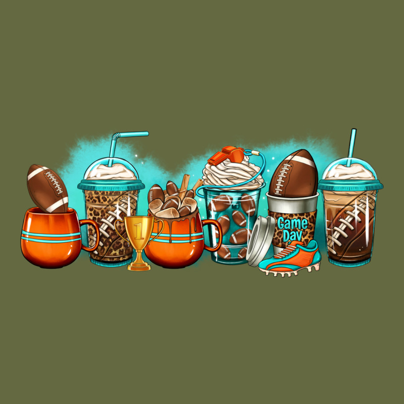 American Football Coffee Cups Long Sleeve Tee by Jasminsmagicworld | Teevron