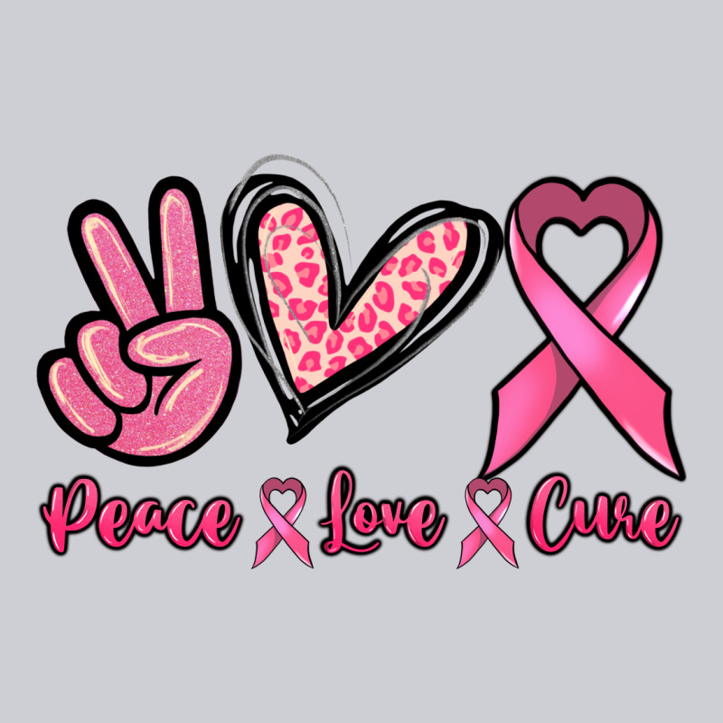 Peace Love Cure Cancer Awareness Heavyweight Sweatshirt by HowdyJamesFarm | Teevron