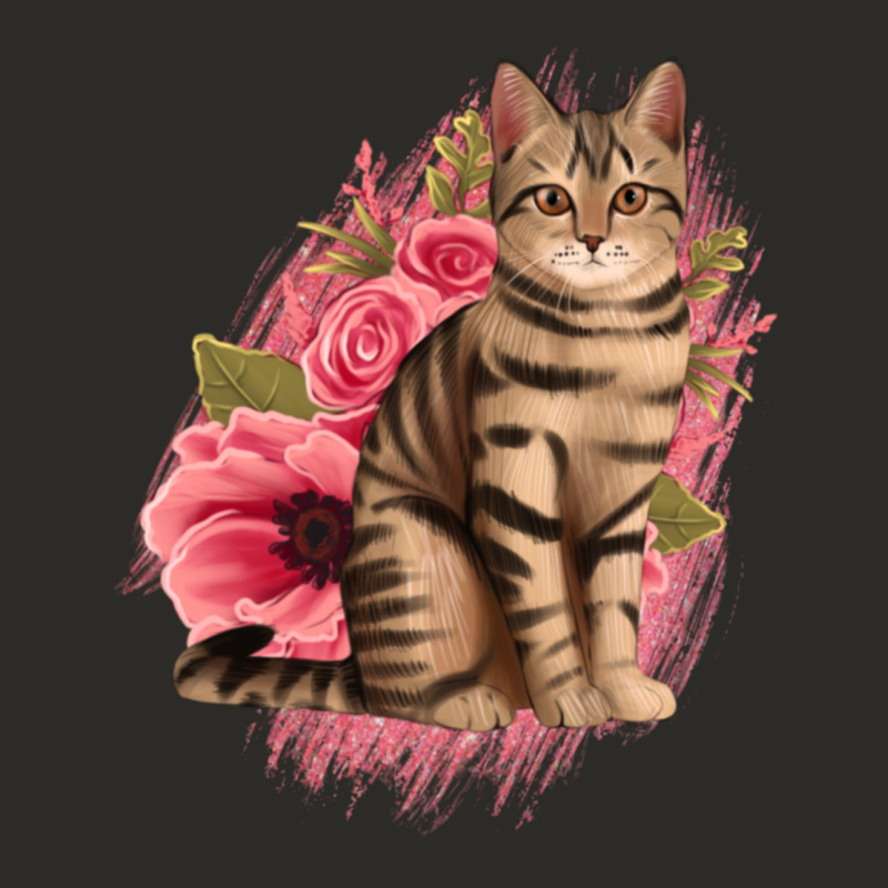 Floral Cat Heavy Core Tee by Jasminsmagicworld | Teevron