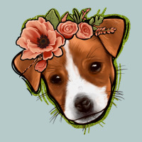Jack Russel Floral Heavy Core Tee | Teevron