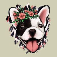 French Bulldog Floral Heavy Core Tee | Teevron