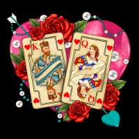Playing Cards Roses And Pearls Heavy Core Tee | Teevron