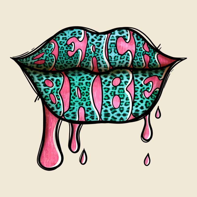 Beach Babe Leopard Lips Ladies Tee by Jasminsmagicworld | Teevron