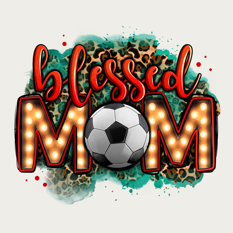 Blessed Soccer Mom Lightbulb Letters Zipper Hoodie by OliviaCreatesArt | Teevron