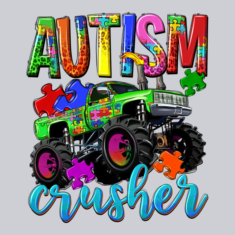 Autism Awareness Crusher Heavyweight Sweatshirt by NancyCooperArtShop | Teevron