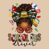 School Bus Driver Afro Messy Bun Heavyweight Sweatshirt | Teevron