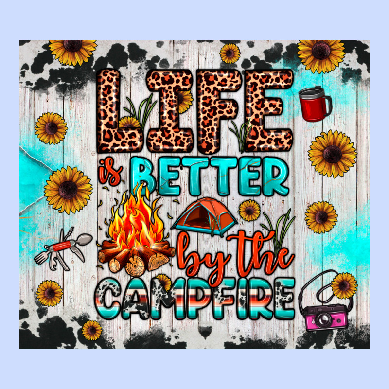 Life Is Better By The Campfire Urban Heavy Tee by JahusDesignShop | Teevron