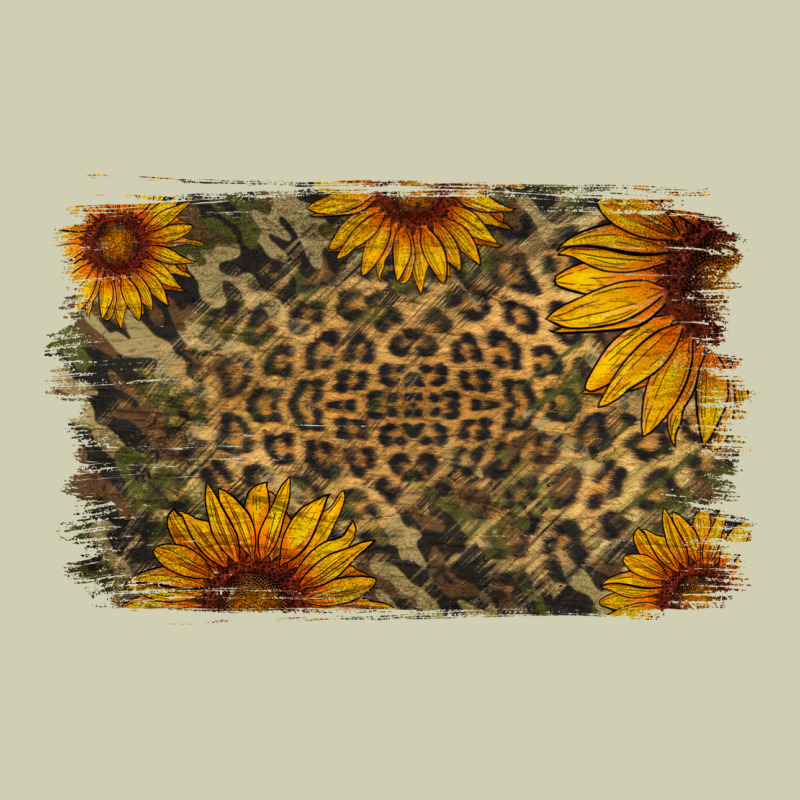 Camouflage Leopard Sunflower Background Heavy Core Tee by Jasminsmagicworld | Teevron