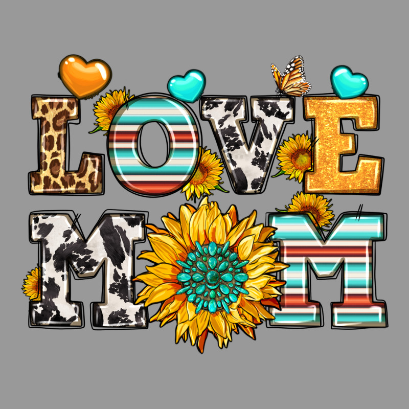 Love Mom Vintage Hoodie by LillyAllenDesigns | Teevron