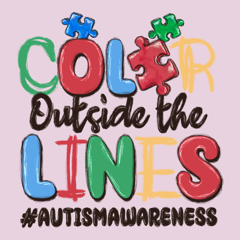 Color Outside The Lines Autism Awareness Ladies Tee by MaliasSmallBusiness | Teevron