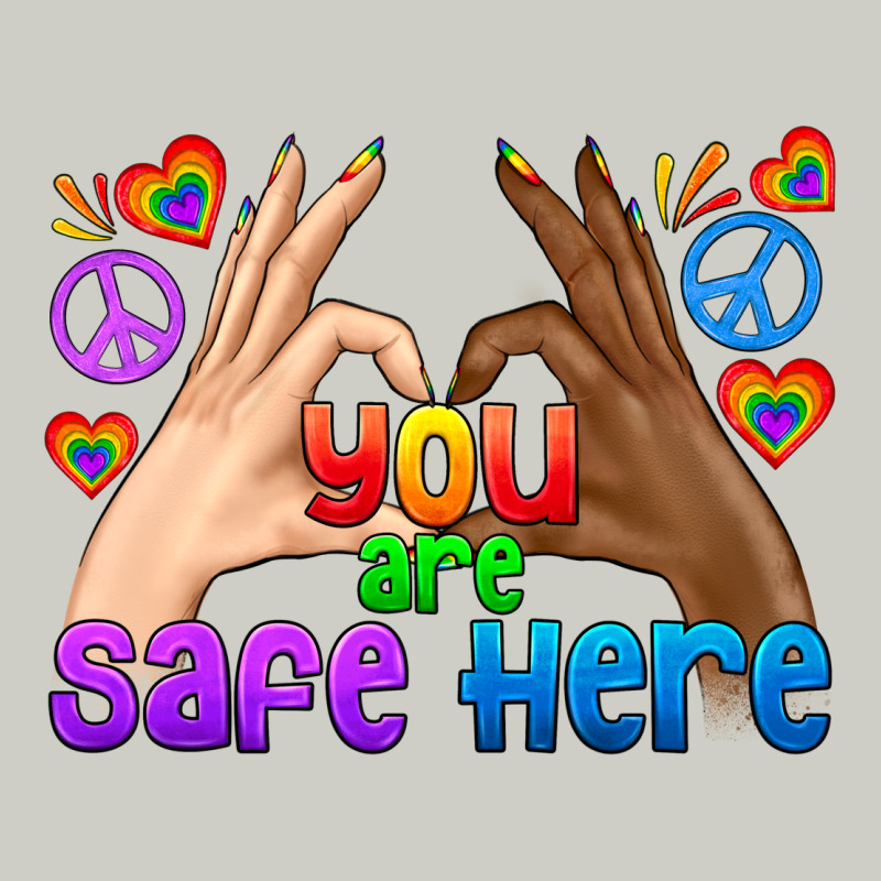 Lgbtq+ You Are Safe Here Heavyweight Hoodie by BundleAndBundleShop | Teevron