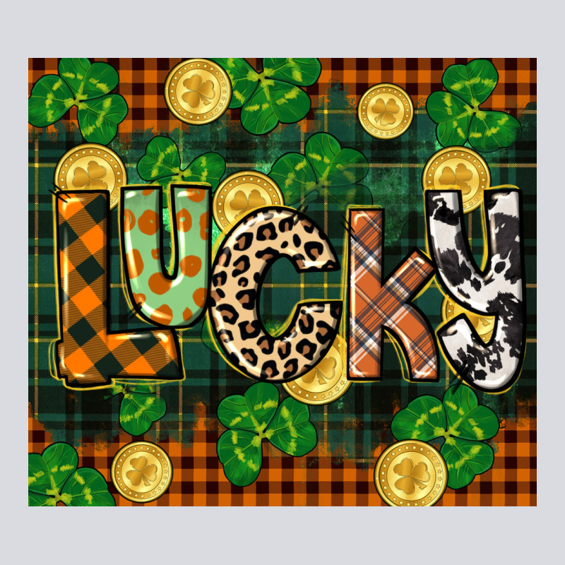 St Patricks Day Lucky Clover And Coins Zipper Hoodie by CowGirlArtShop | Teevron