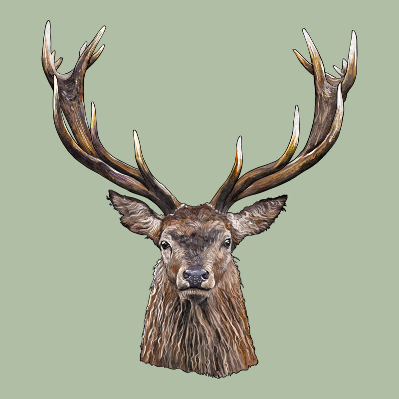 Elk Deer Head Urban Heavy Tee by LillyAllenDesigns | Teevron