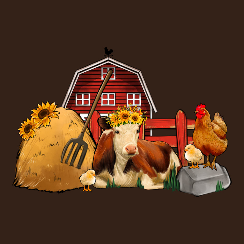 Red Barn Farm Animals Heavy Core Tee by Jasminsmagicworld | Teevron
