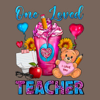 One Loved Teacher Valentines Day Cold Drink Frappe Premium Hoodie | Teevron