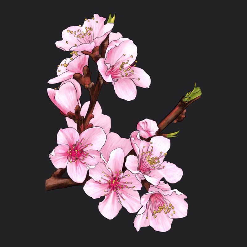 Peach Blossom Illustrations Vintage Tee by LillyAllenDesigns | Teevron