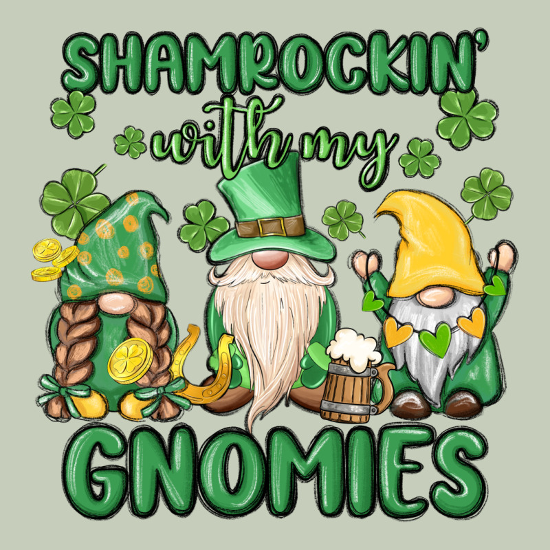 Shamrock With My Gnomies Ladies Tee by MaliasSmallBusiness | Teevron