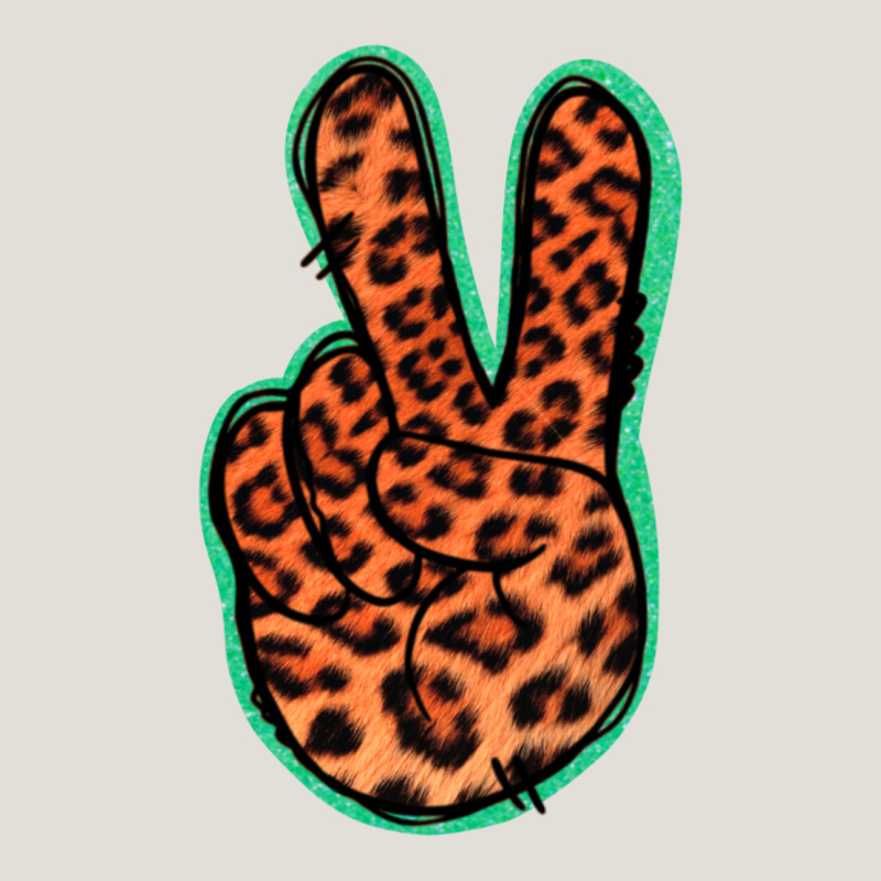 Orange Leopard Peace Sign Heavy Core Tee by Jasminsmagicworld | Teevron