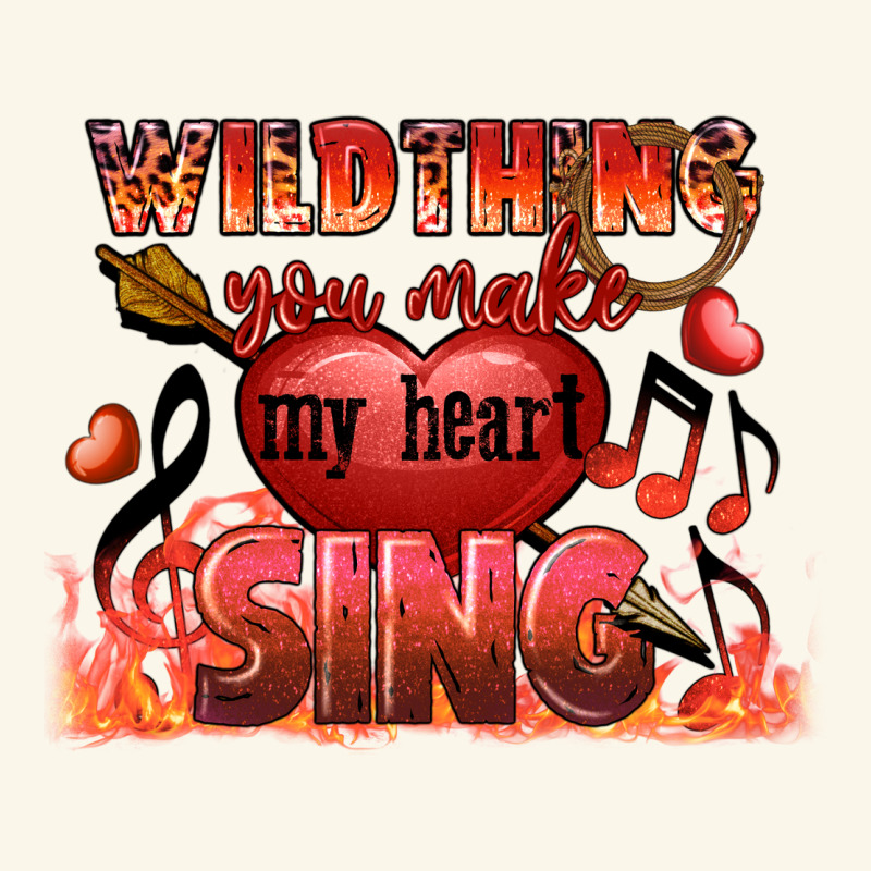 Valentine's Day Wild Thing You Make My Heart Sing Premium Hoodie by FaDigitalArtStudio | Teevron