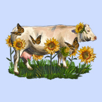 Charolais Cow With Sunflower Urban Heavy Tee | Teevron