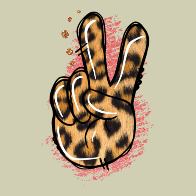 Pink Glitter Leopard Peace Sign Heavy Core Tee by Jasminsmagicworld | Teevron