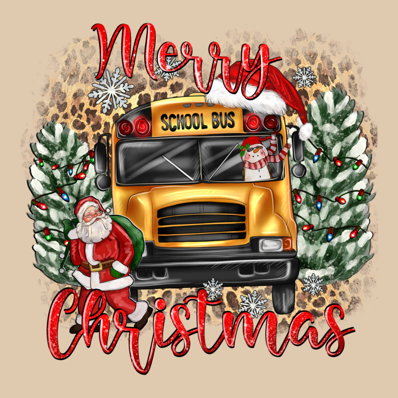 Merry Christmas School Bus Heavyweight Sweatshirt by texasbilliewilder | Teevron