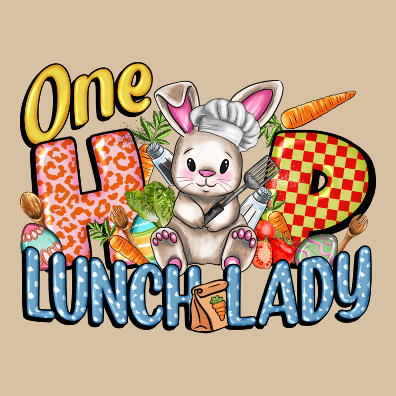 One Hip Lunch Lady Easter Day Heavyweight Hoodie by FaDigitalArtStudio | Teevron