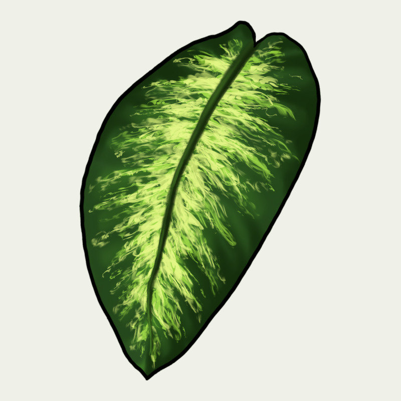 Dumb Cane Leaf Urban Heavy Tee by LillyAllenDesigns | Teevron