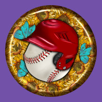 Baseball With Sunflower Round Earrings Premium Sweatshirt | Teevron