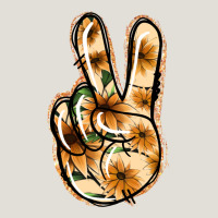 Floral Gold Peace Sign Heavy Core Tee | Teevron