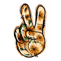 Floral Gold Peace Sign | Teevron