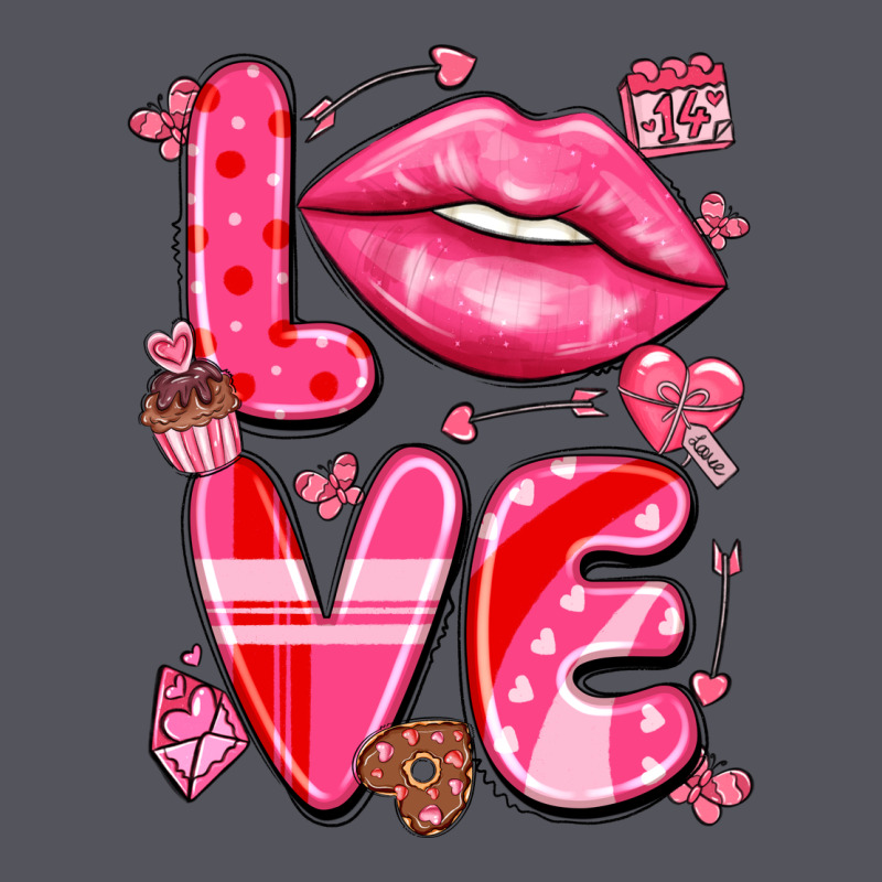 Love With Lips Vintage Hoodie by LillyAllenDesigns | Teevron