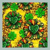 St. Patrick's Sunflower Seamless Pattern Heavyweight Hoodie | Teevron