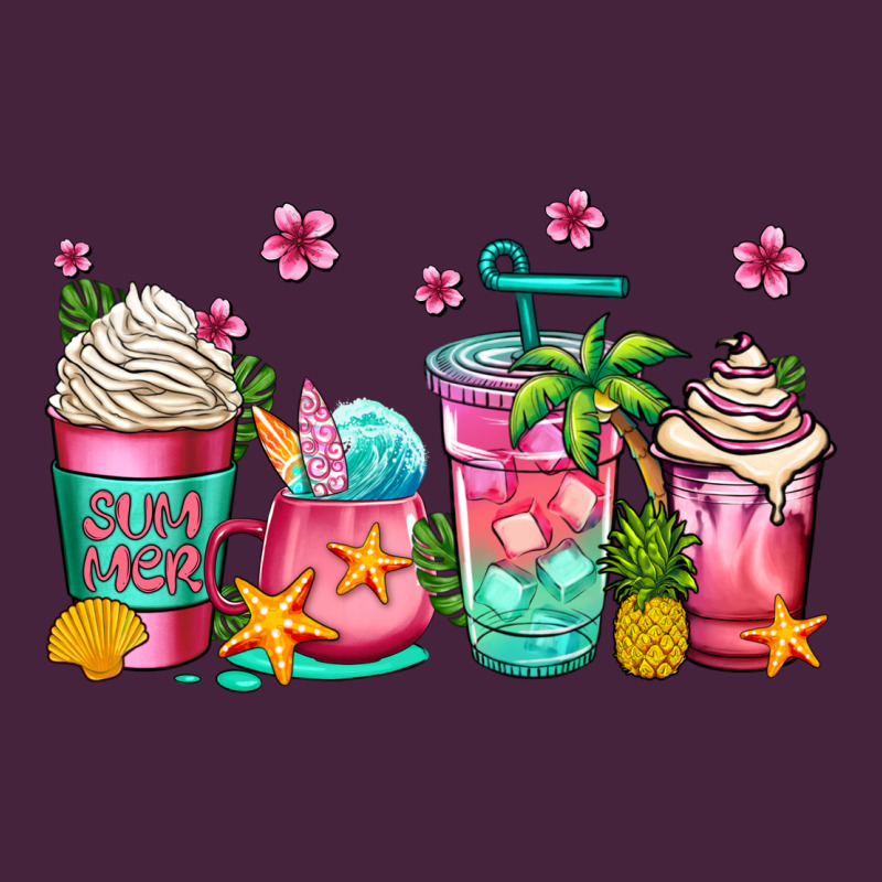 Summer Coffee Cups Long Sleeve Tee by Jasminsmagicworld | Teevron