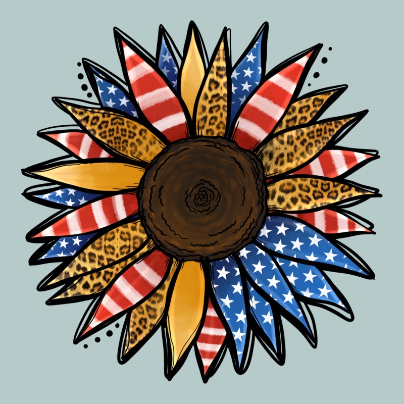 Patriotic Sunflower Heavy Core Tee by Jasminsmagicworld | Teevron