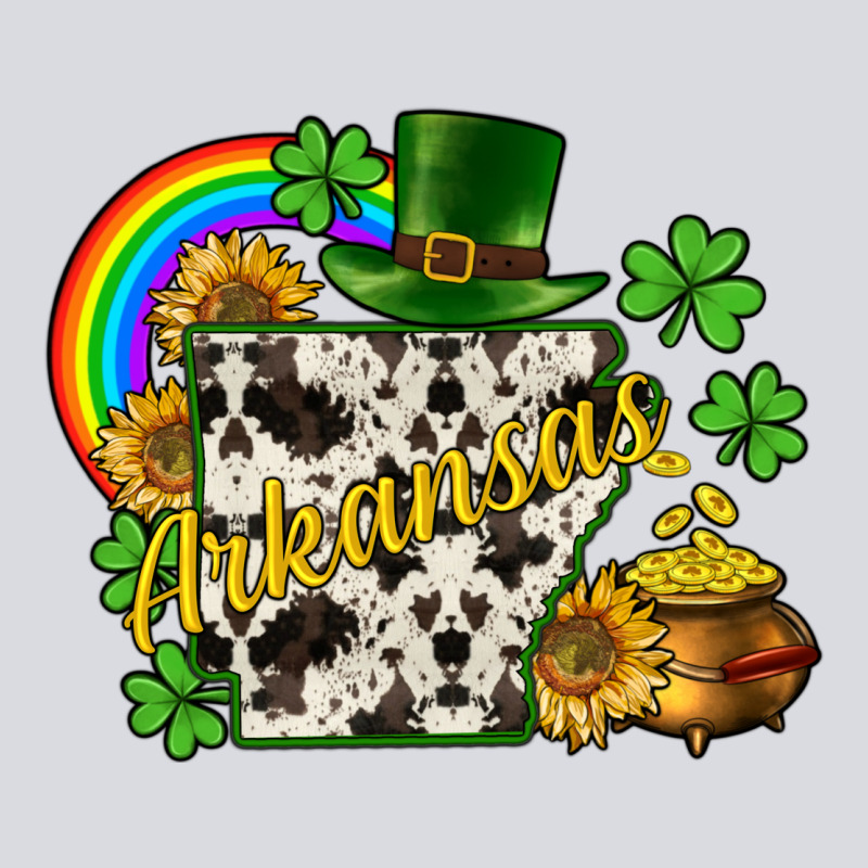 Arkansas Map St. Patrick's Zipper Hoodie by CowGirlArtShop | Teevron
