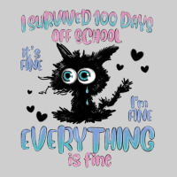 I Survived 100 Days Of School Cat Premium Tee | Teevron