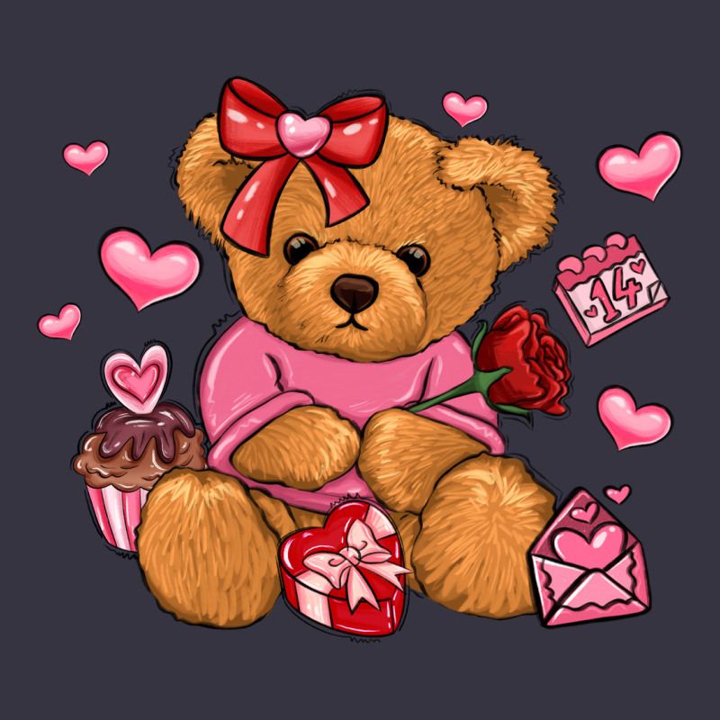 Valentines Day Teddy Bear Vintage Hoodie by LillyAllenDesigns | Teevron