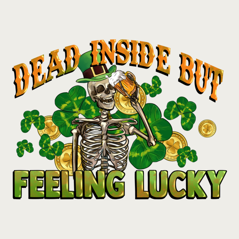 Dead Inside But Feeling Lucky St. Patrick's Day Zipper Hoodie by CowGirlArtShop | Teevron