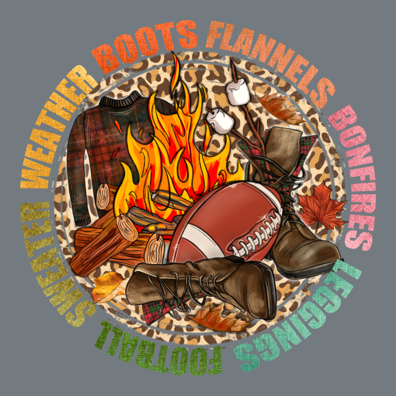 Boots Flannels Bonfires Leggins Football Heavyweight Sweatshirt by NancyCooperArtShop | Teevron